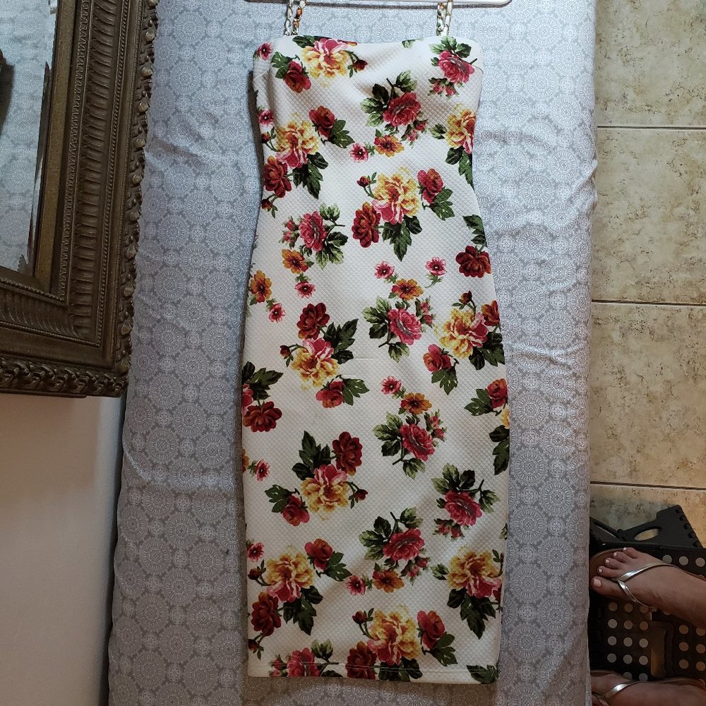 Hot Miami Styles Stretch Midi dress size S
